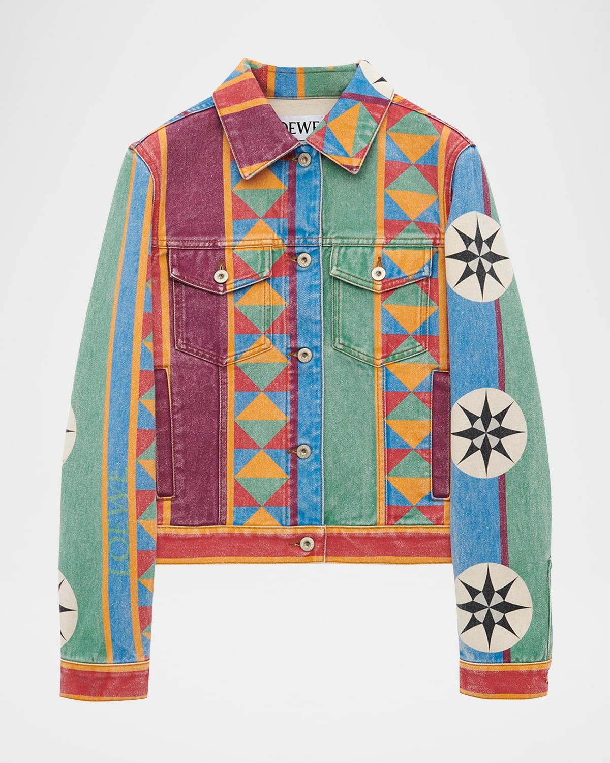 Anagram Geo Printed Denim Jacket