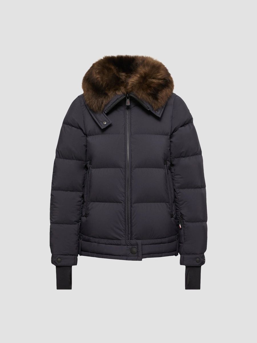 Moncler Women's Arabbas Ski Jacket - Navy Blue - Size XL