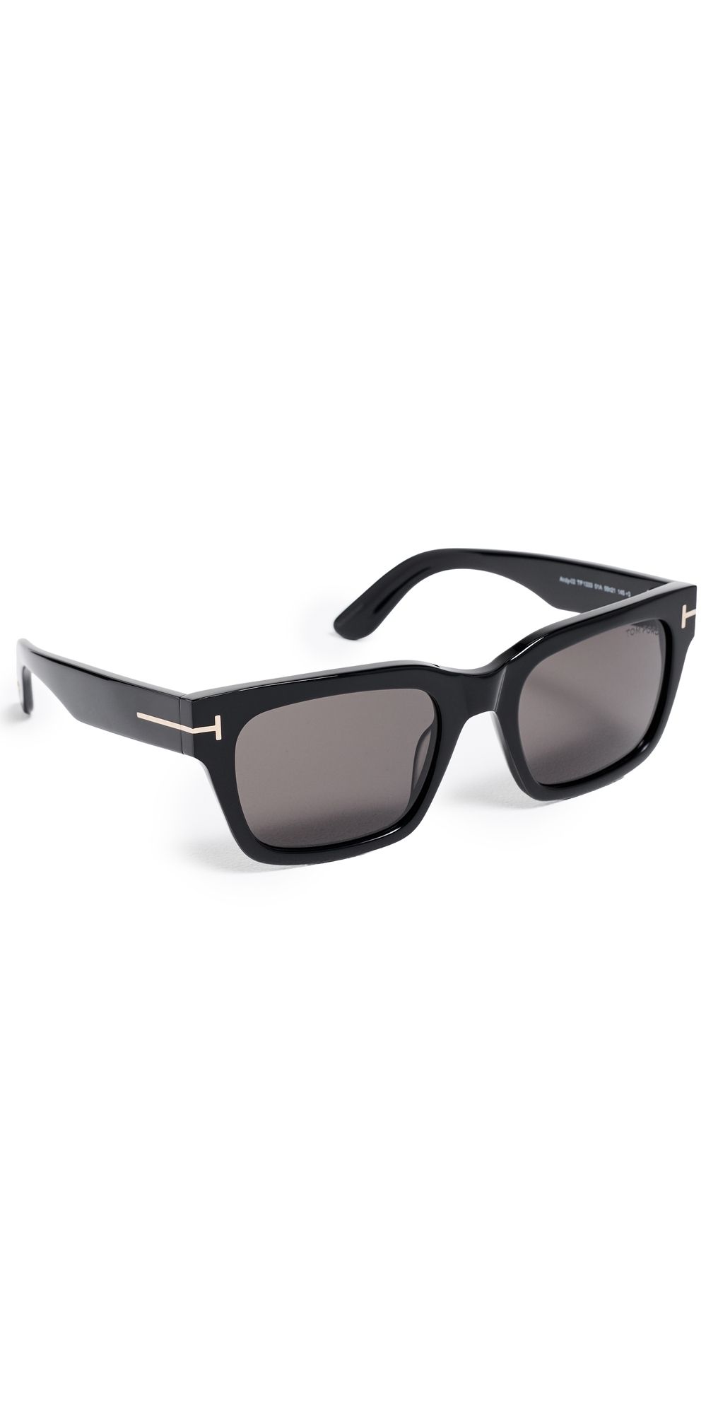 Tom Ford Andy Sunglasses Shiny Black One Size