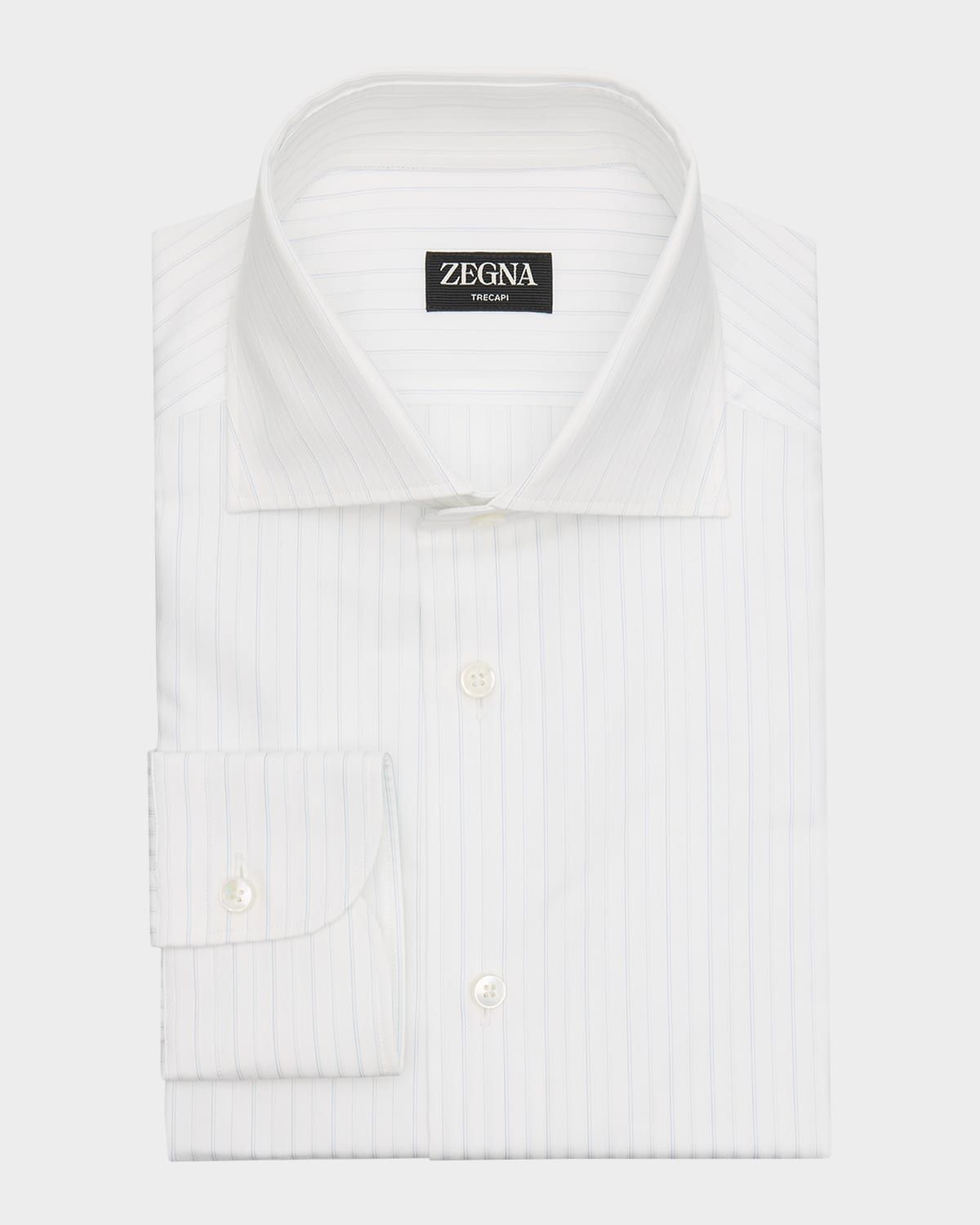 Men & apos;s Trecapi Cotton Stripe Dress Shirt