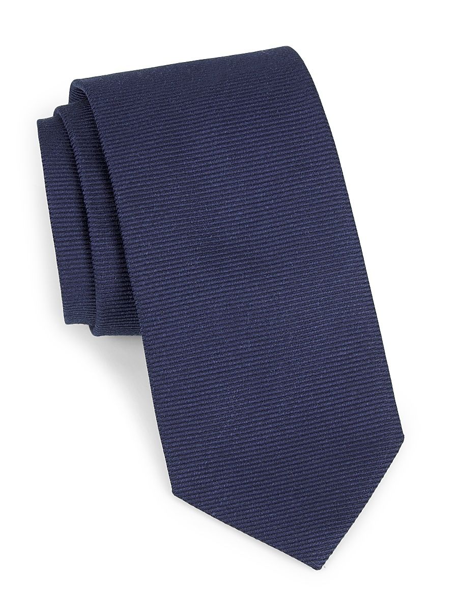 Men's Silk Woven Tie - Blue