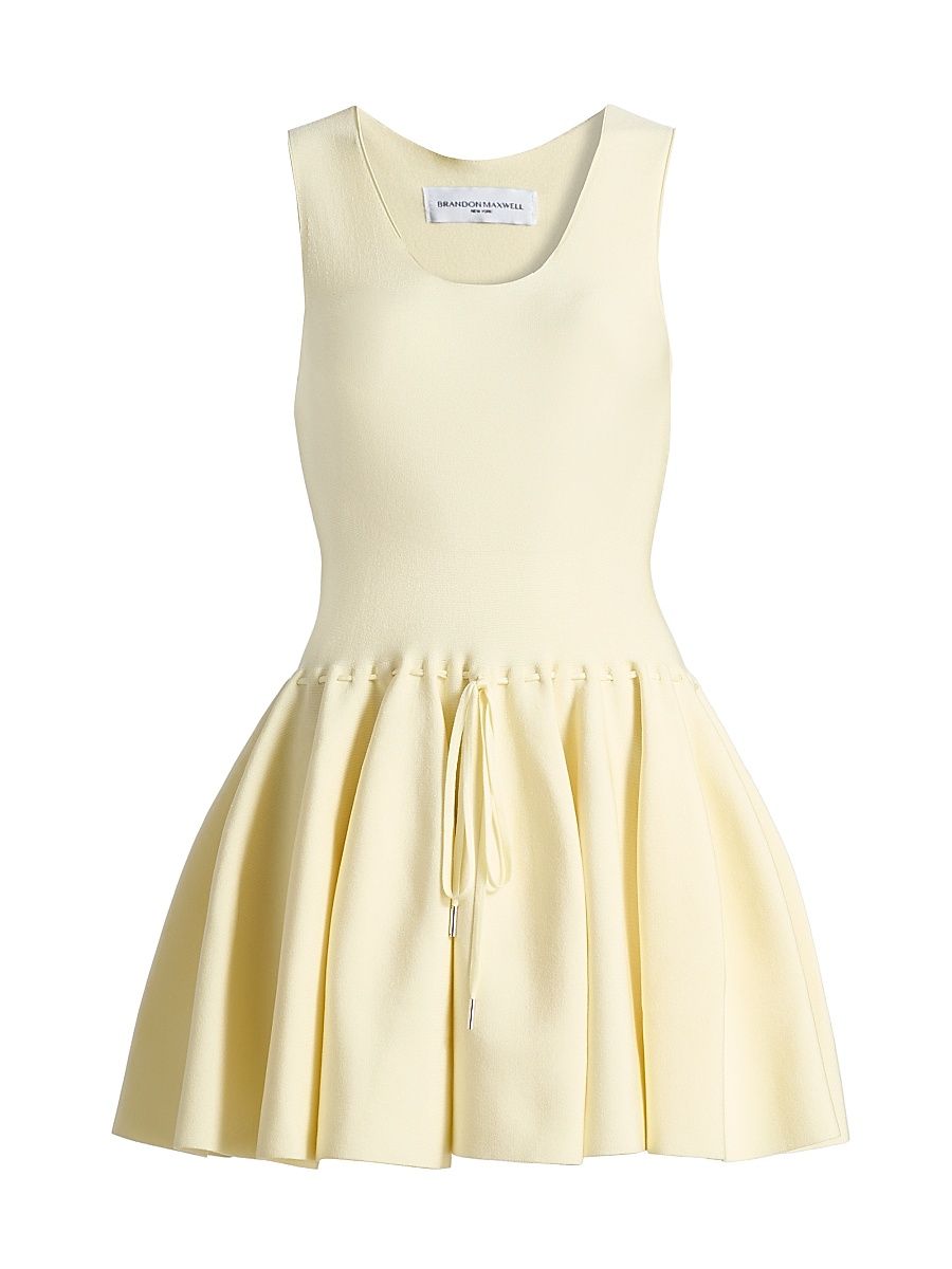 Women's The Cleo Tulip-Skirt Minidress - Lemon Ice - Size XS