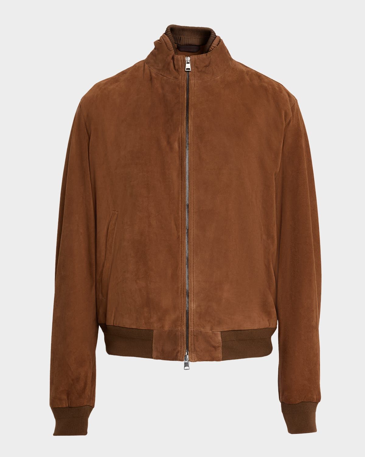 Men & apos;s Suede Bomber Jacket