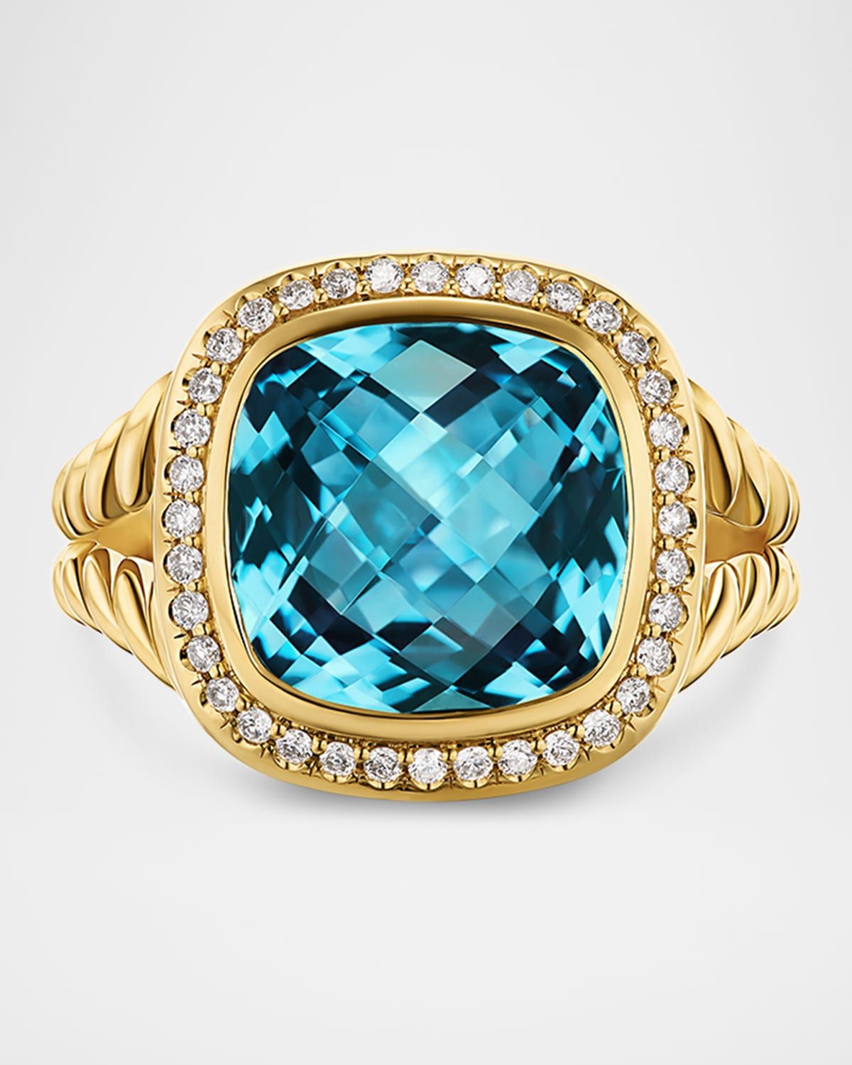 Albion Ring with Gemstones and Diamonds in 18K Gold