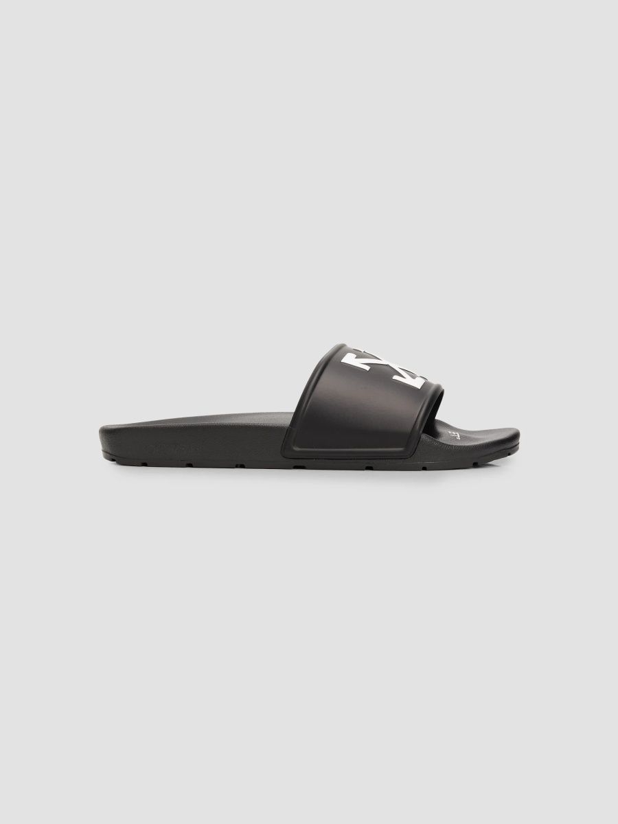 Off-White Men's Arrow Slide Sandals - Black White - Size 13