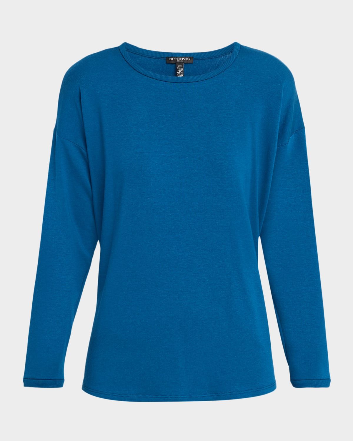 Cozy Brushed Terry Long-Sleeve Top