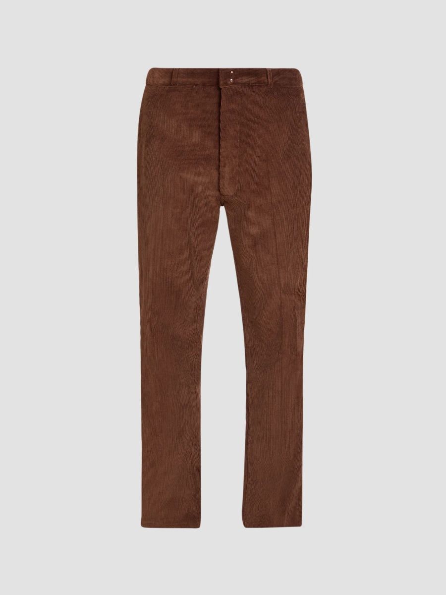 AMI Paris Men's Parisian Fit Trousers - Marron Chocolate - Size XXL