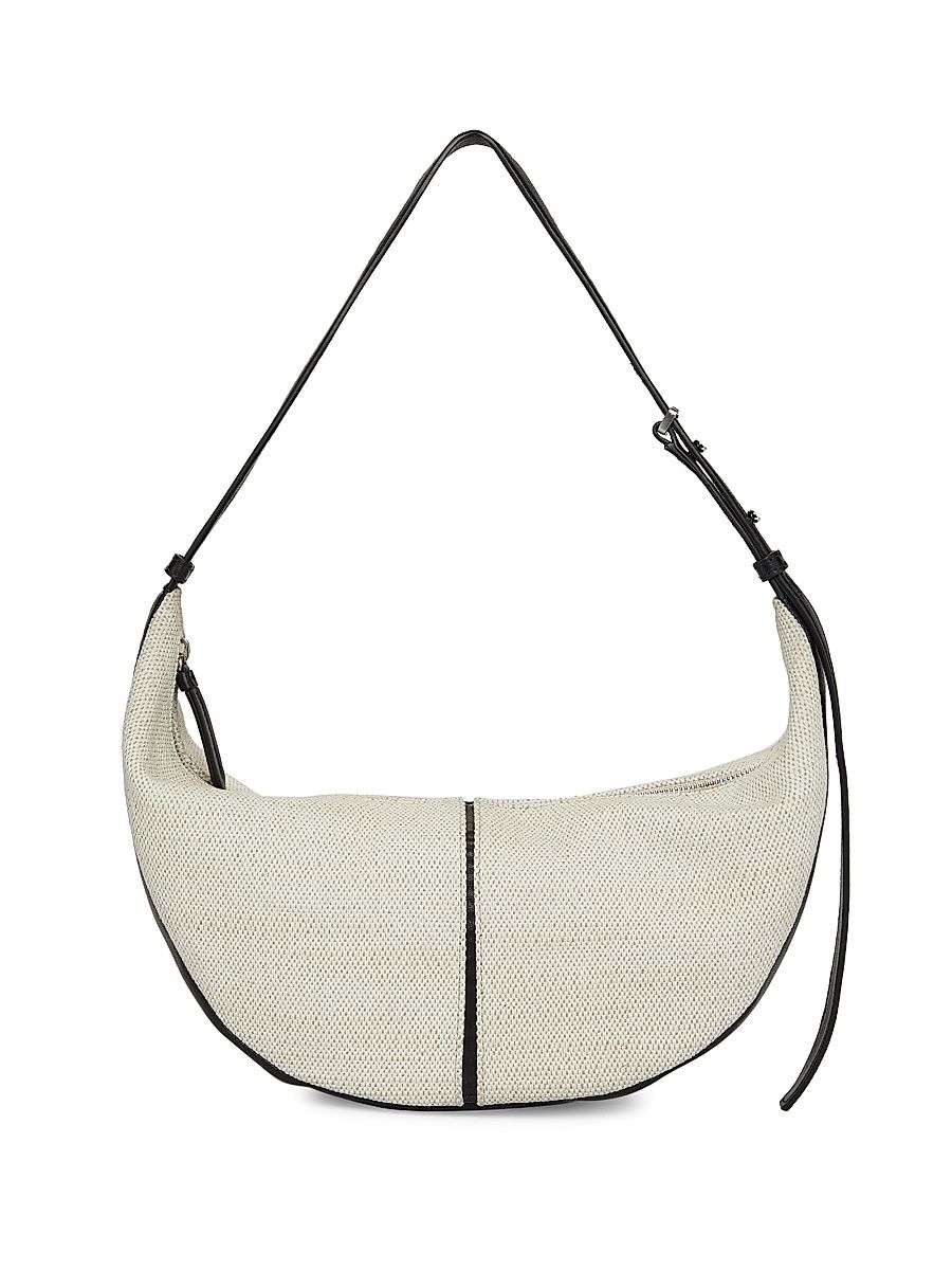 Women's Slide Canvas Shoulder Bag - Natural