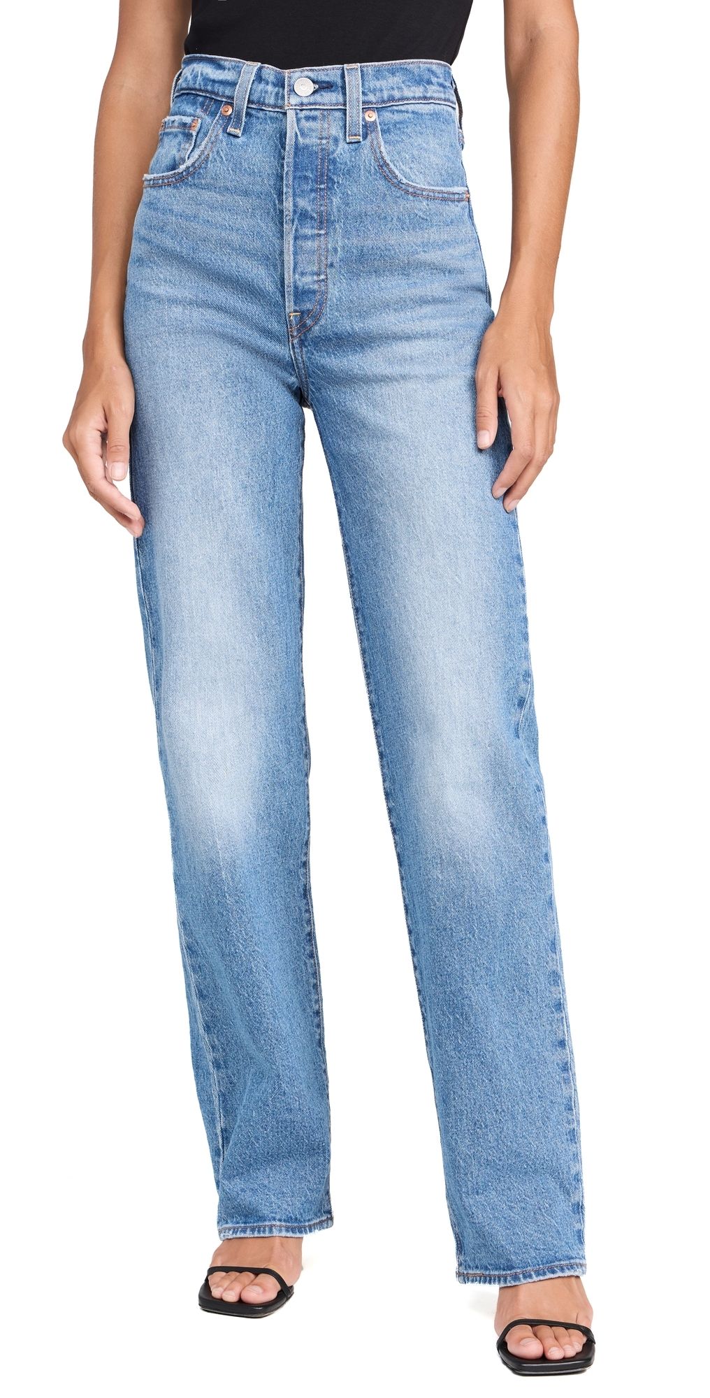 Levi's Ribcage Full Length Jeans Dance Around 32