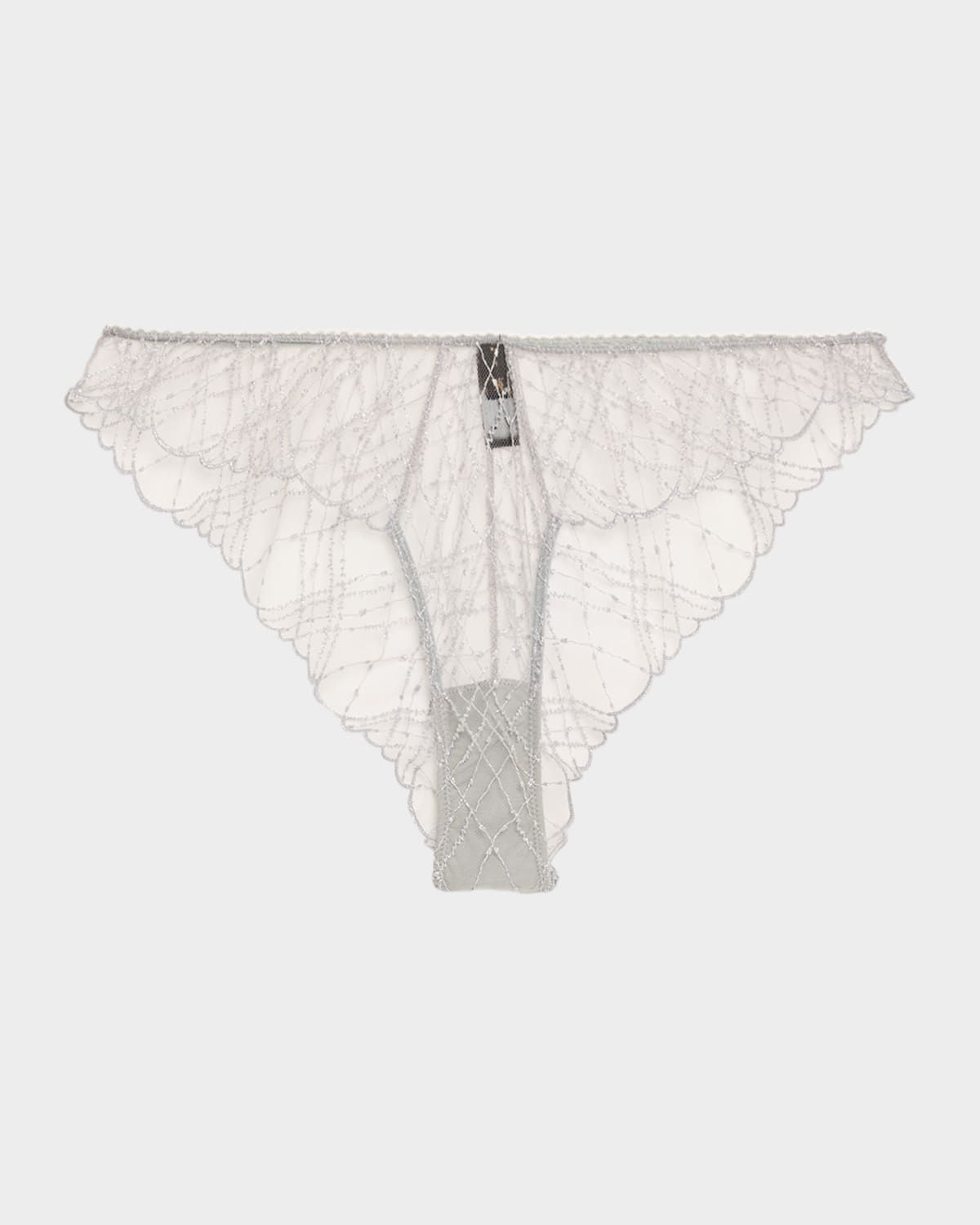 A Pois Embroidered Lace Briefs