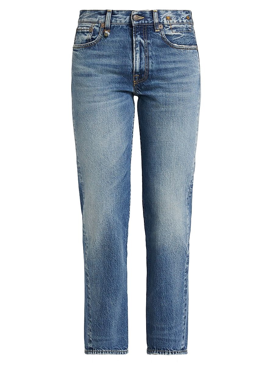 Women's Romeo Mid-Rise Straight-Leg Jeans - Hutton Blue - Size 30