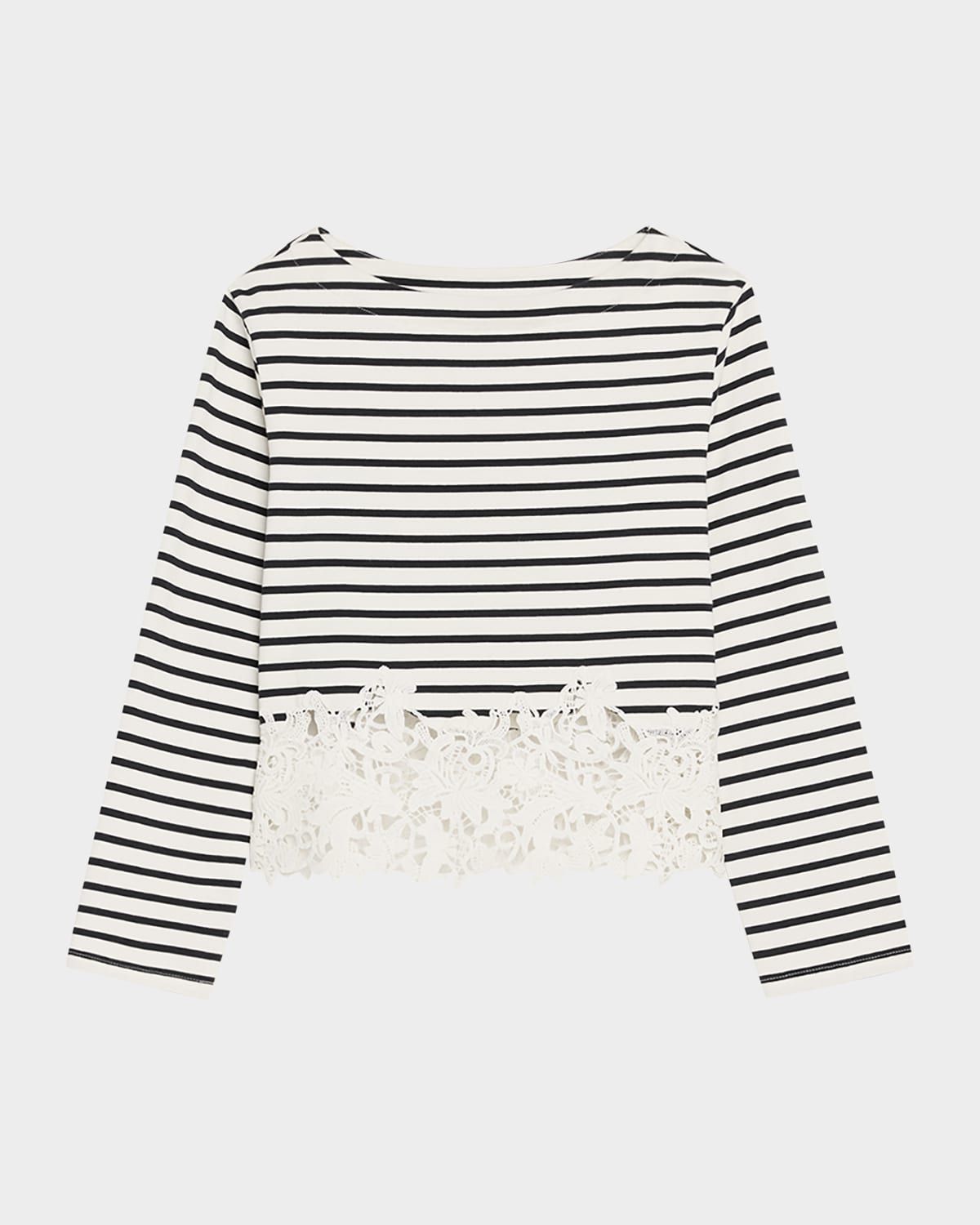 Hovey Striped Lace Top