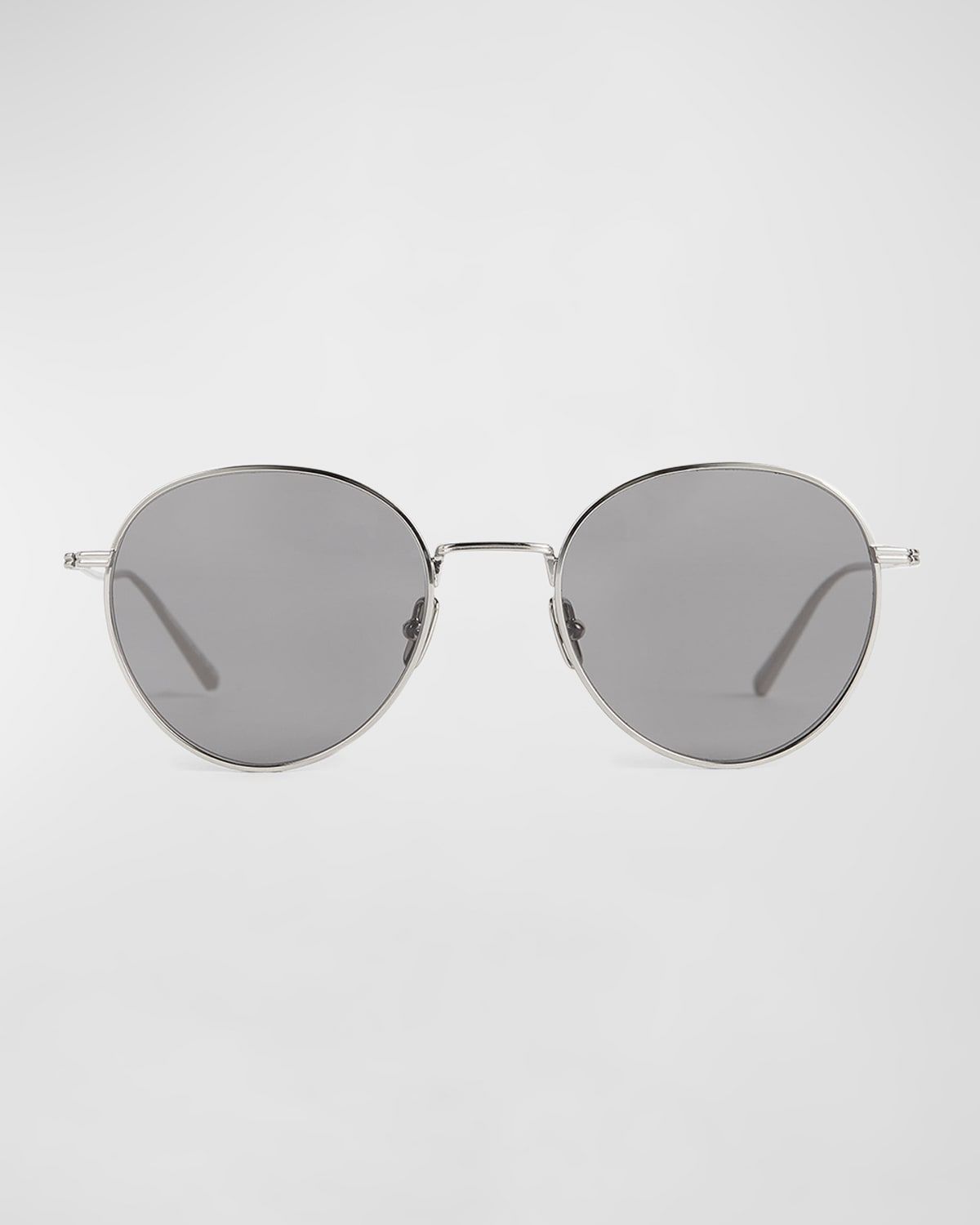 The Rounds Stainless Steel Round Sunglasses