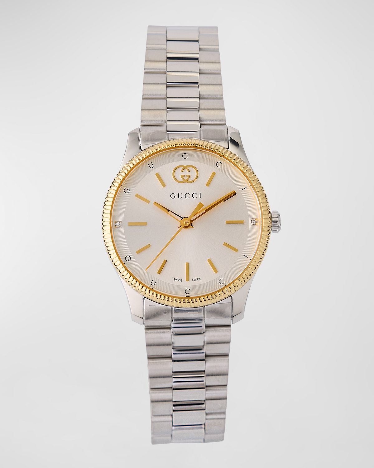 G-Timeless Slim Watch with Bracelet Strap, Two Tone