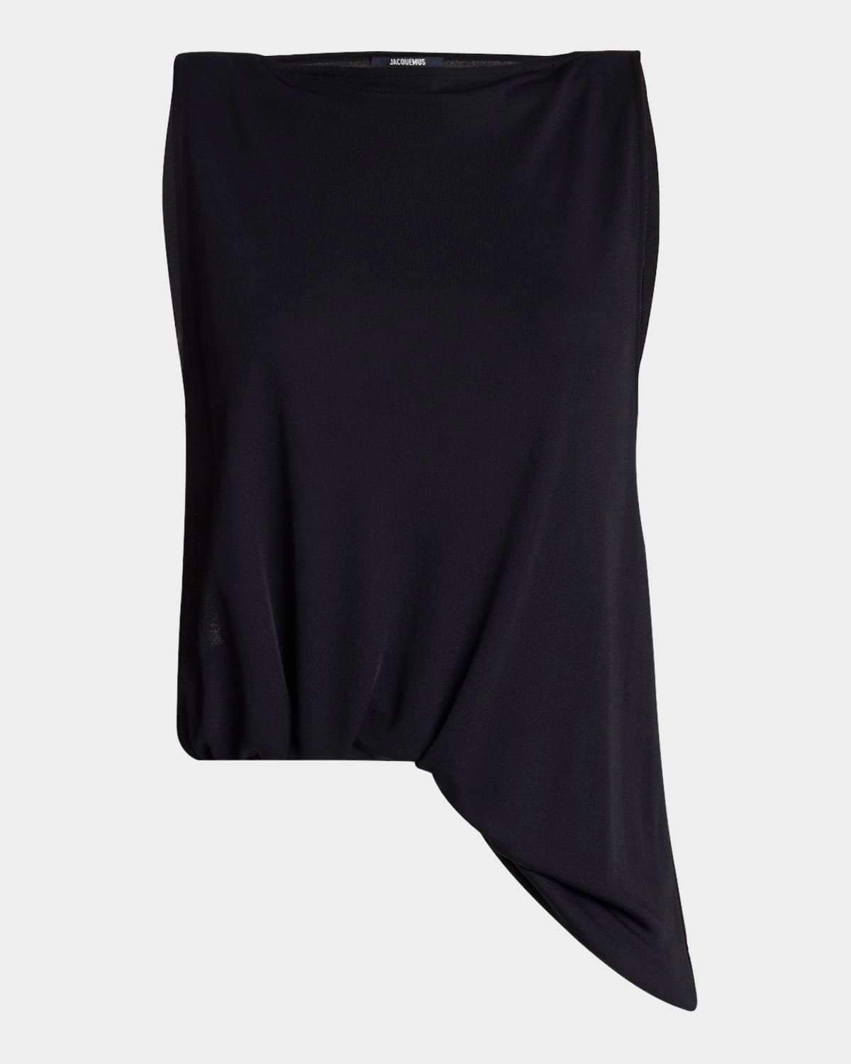 Peplo Cutout Asymmetric Tank Top