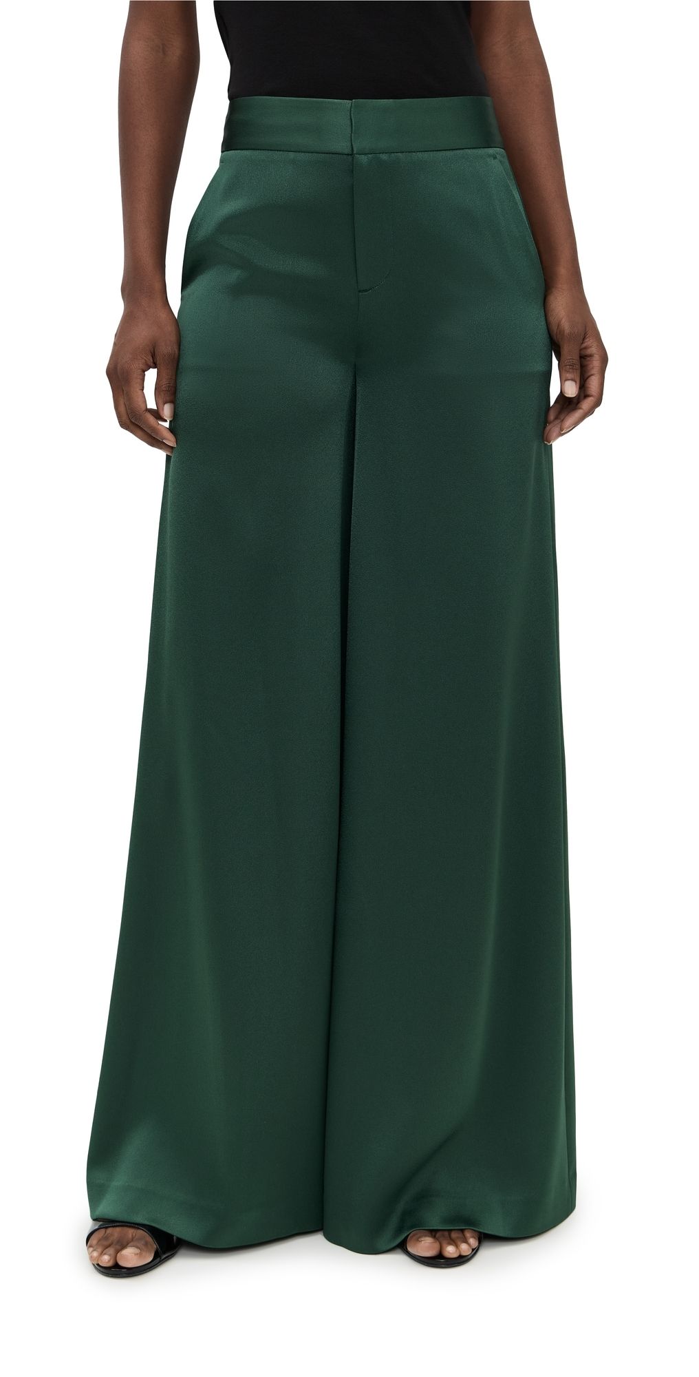 ALICE + OLIVIA Nessi Baggy Trousers Green Mystique 2