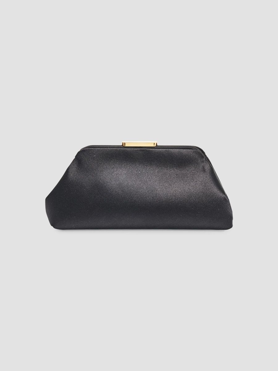 Carolina Herrera Women's Bianca Small Satin Clutch - Black