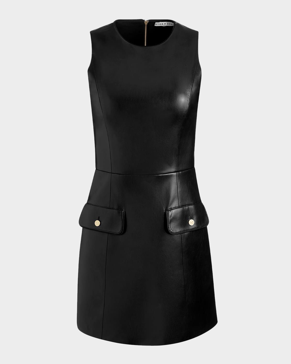 Marcella Vegan Leather Mini Dress