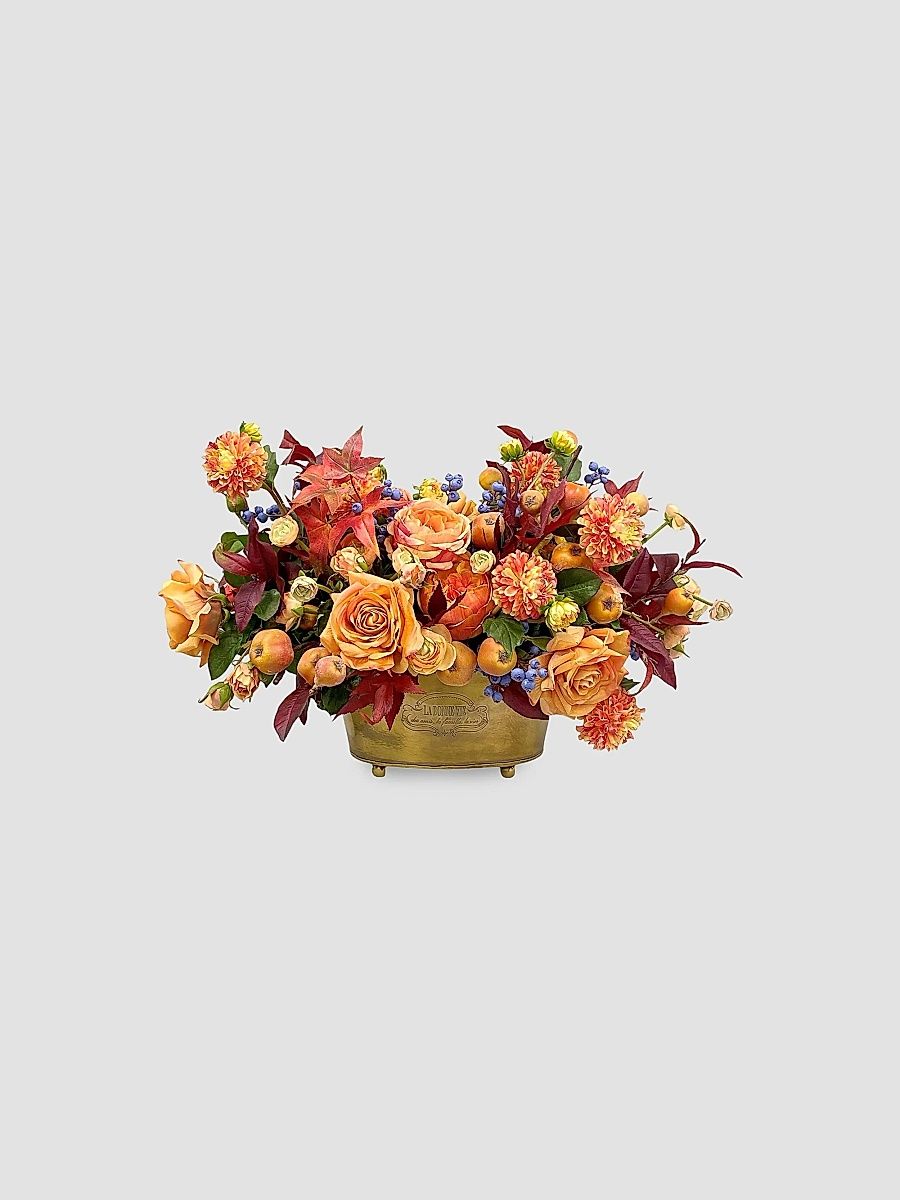 Holiday Newness Faux-Mix Floral Arrangement