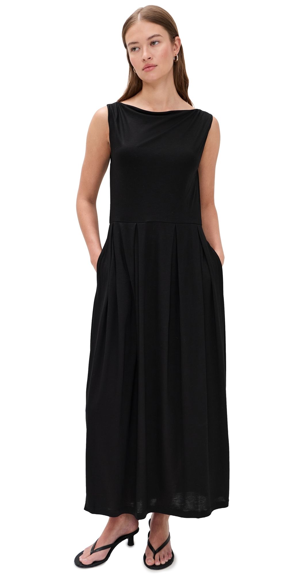 House of Dagmar Square Neck Dress Black XS