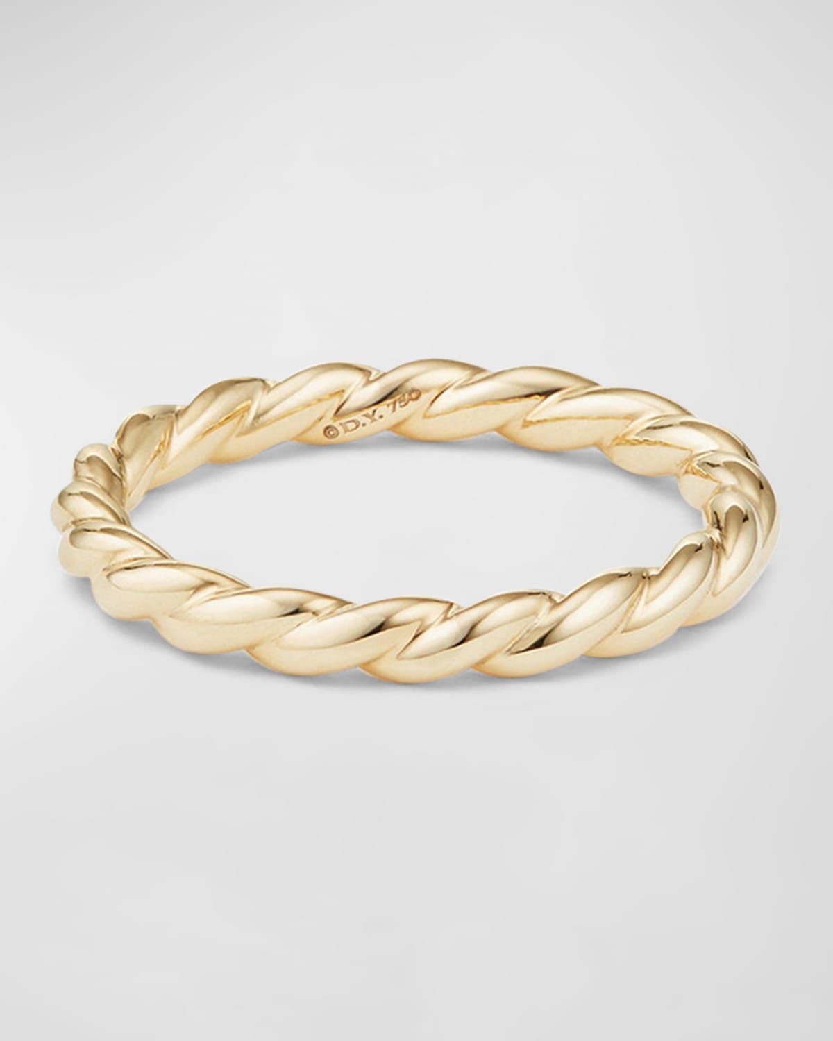 Petite Cable Band Ring in 18K Gold, 2.8mm