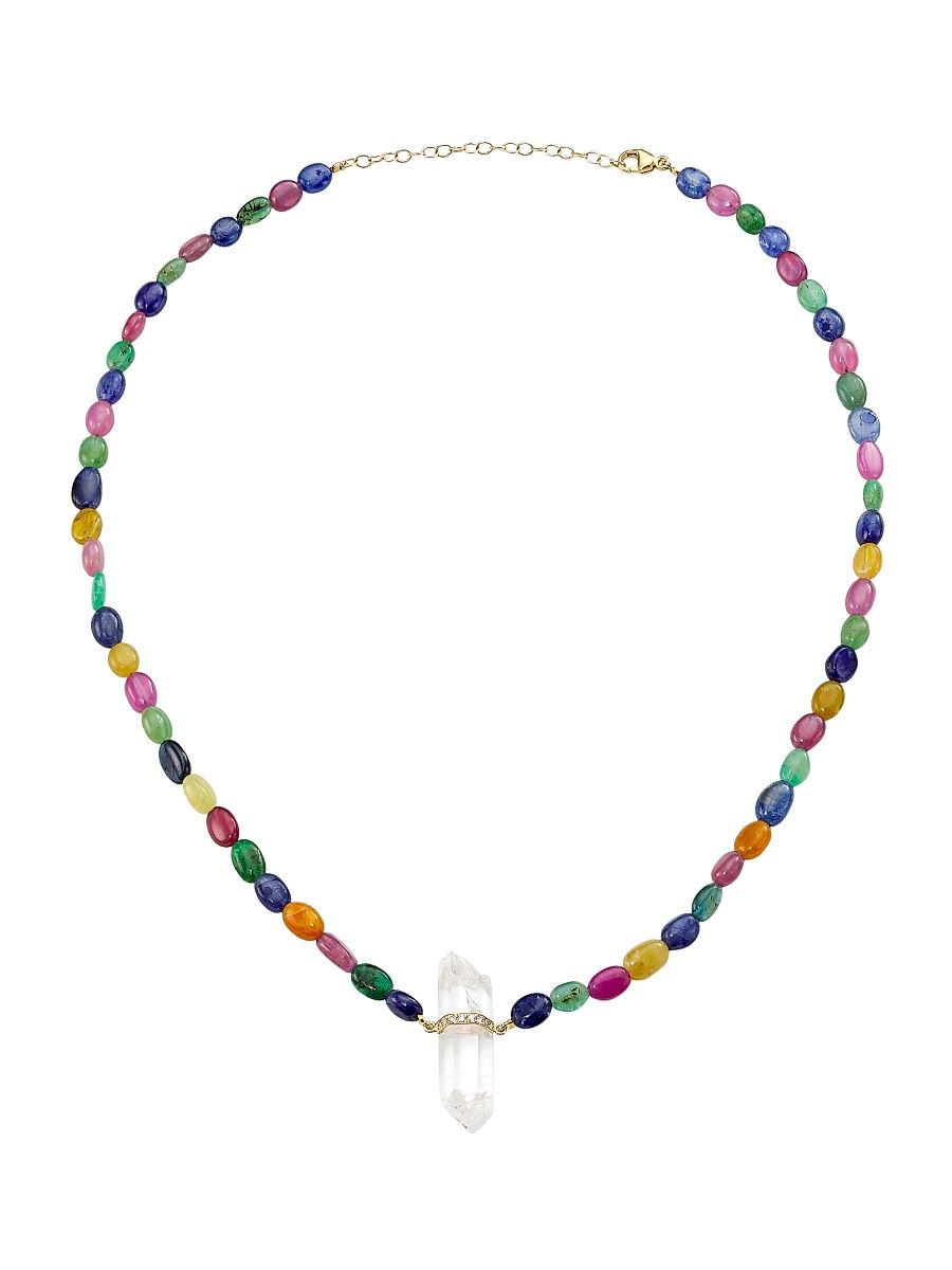 Women's 14K Yellow Gold & Multi-Gemstone Necklace