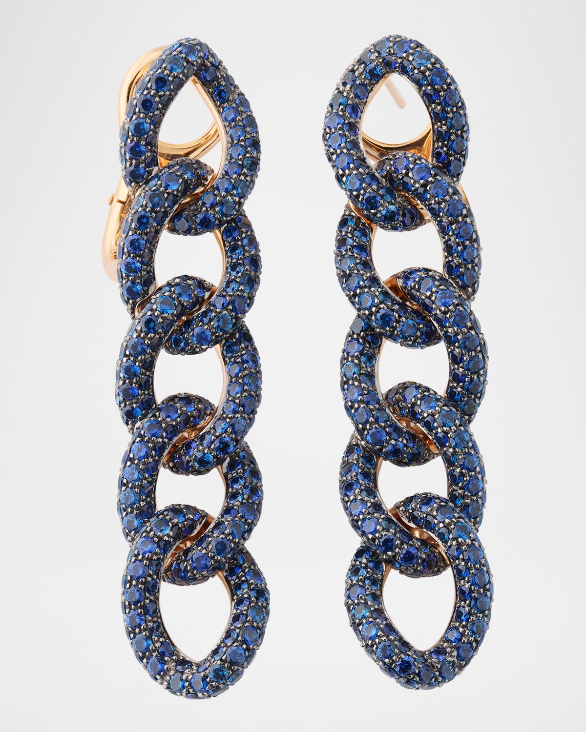 Catene 18K Rose Gold Sapphire Earrings