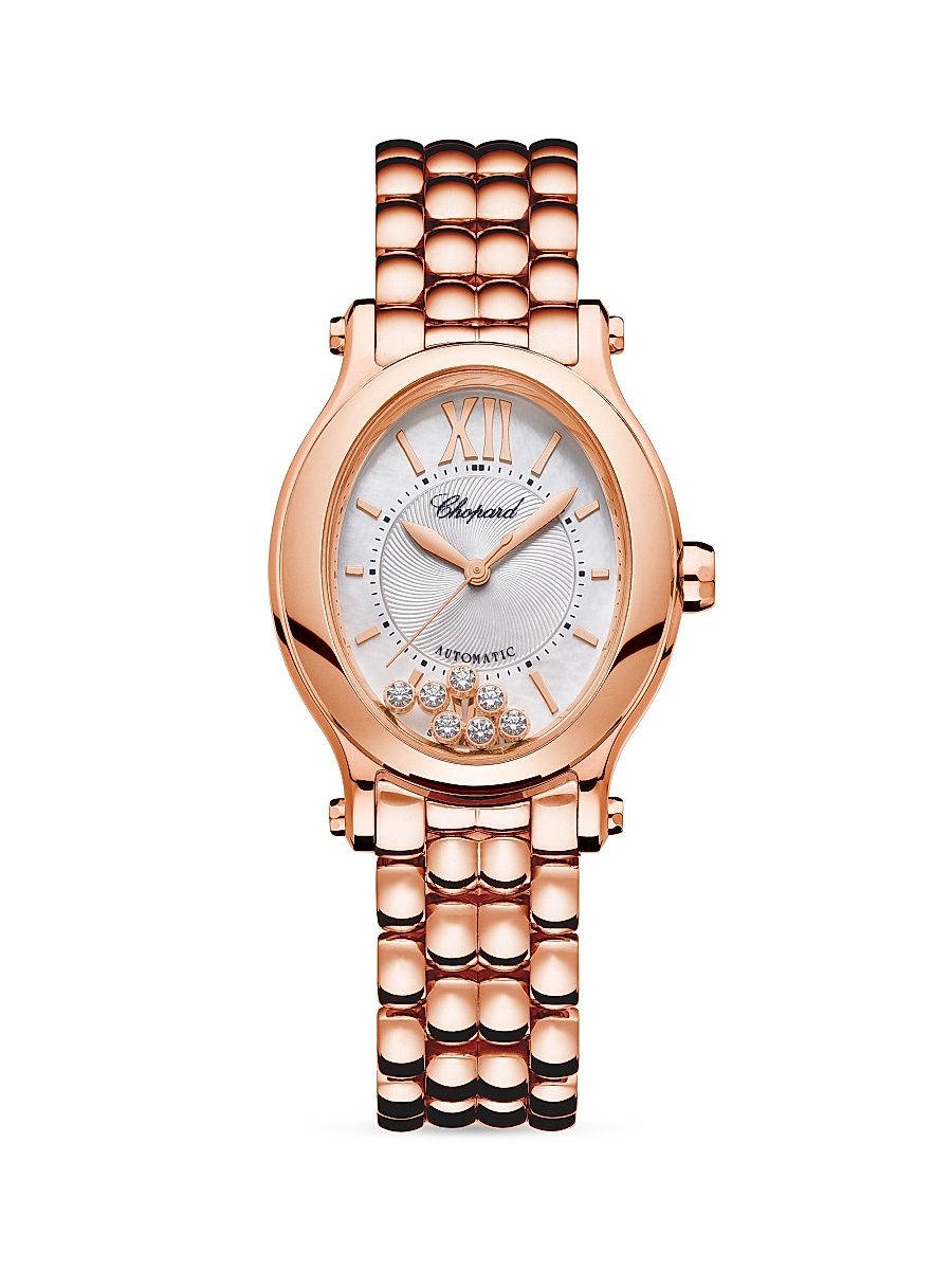 Women's Happy Sport Montre Oval Rose Gold Watch