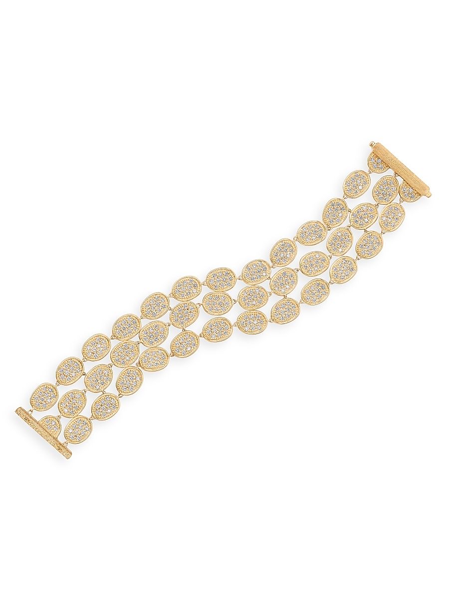 Women's Lunaria Alta 18K Yellow Gold & 7.44 TCW Diamond Bracelet - Yellow Gold