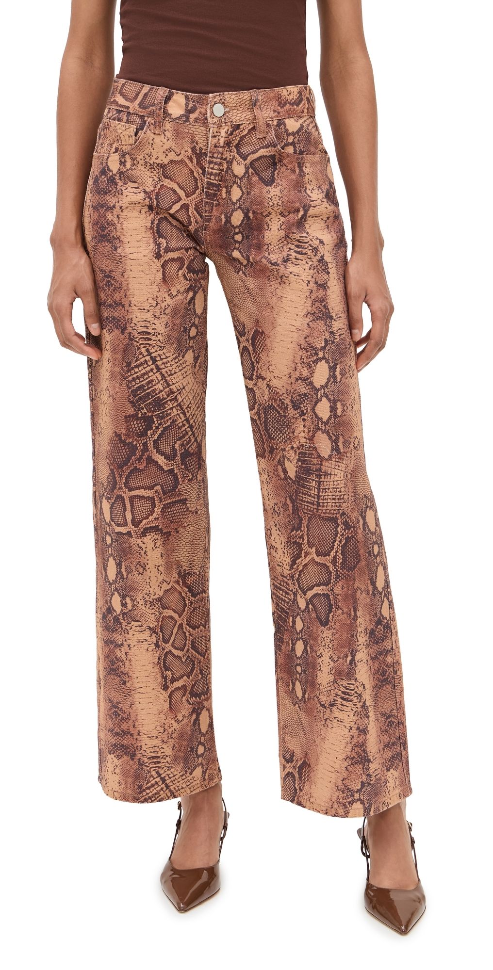 Runaway the Label Zavier Straight Leg Jeans Tan Viper XL