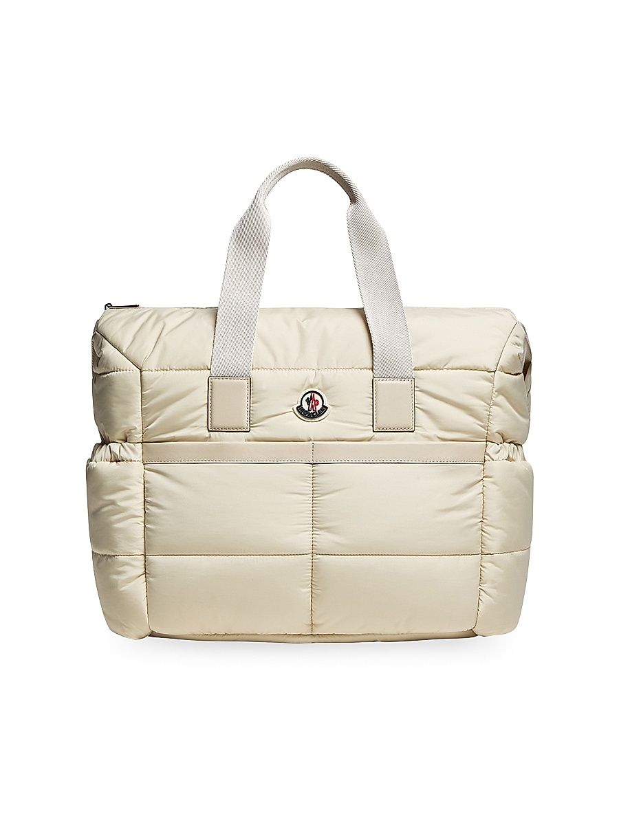 Men's Baby's Diaper Bag in Nylon - Light Beige