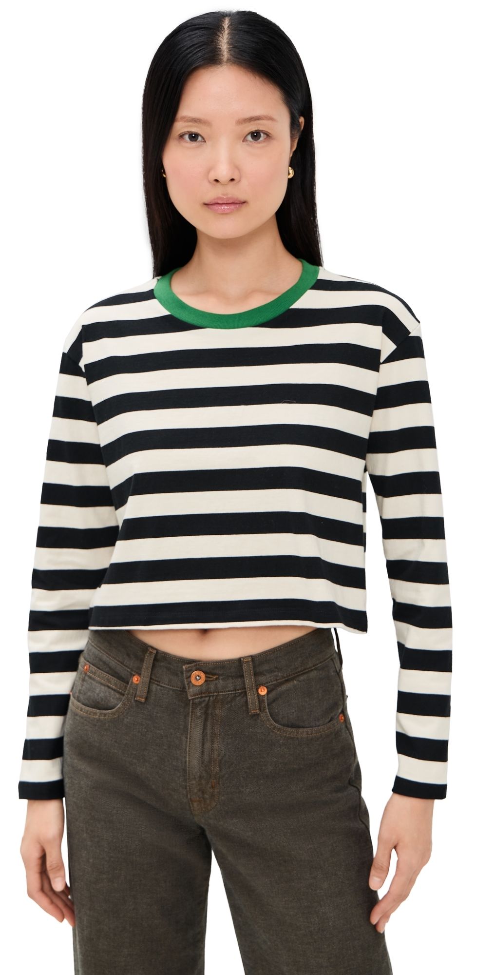 State & Lake Cricket Striped Tee Red/Ivory XL