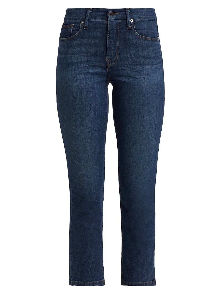 Women's Good Legs Flared Crop Jeans - Blue - Size 4