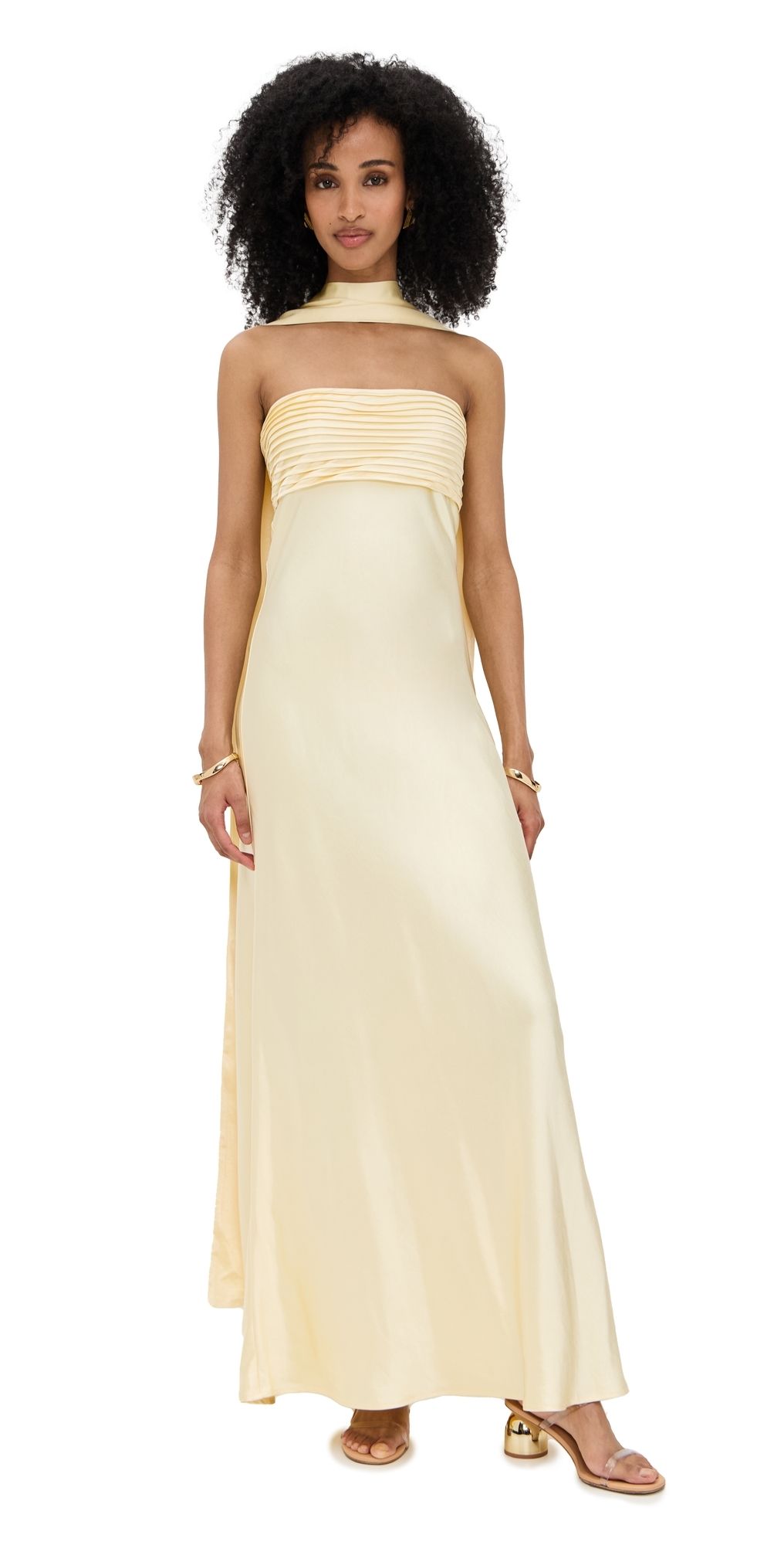 Runaway the Label Elsa Maxi Dress Lemon XS