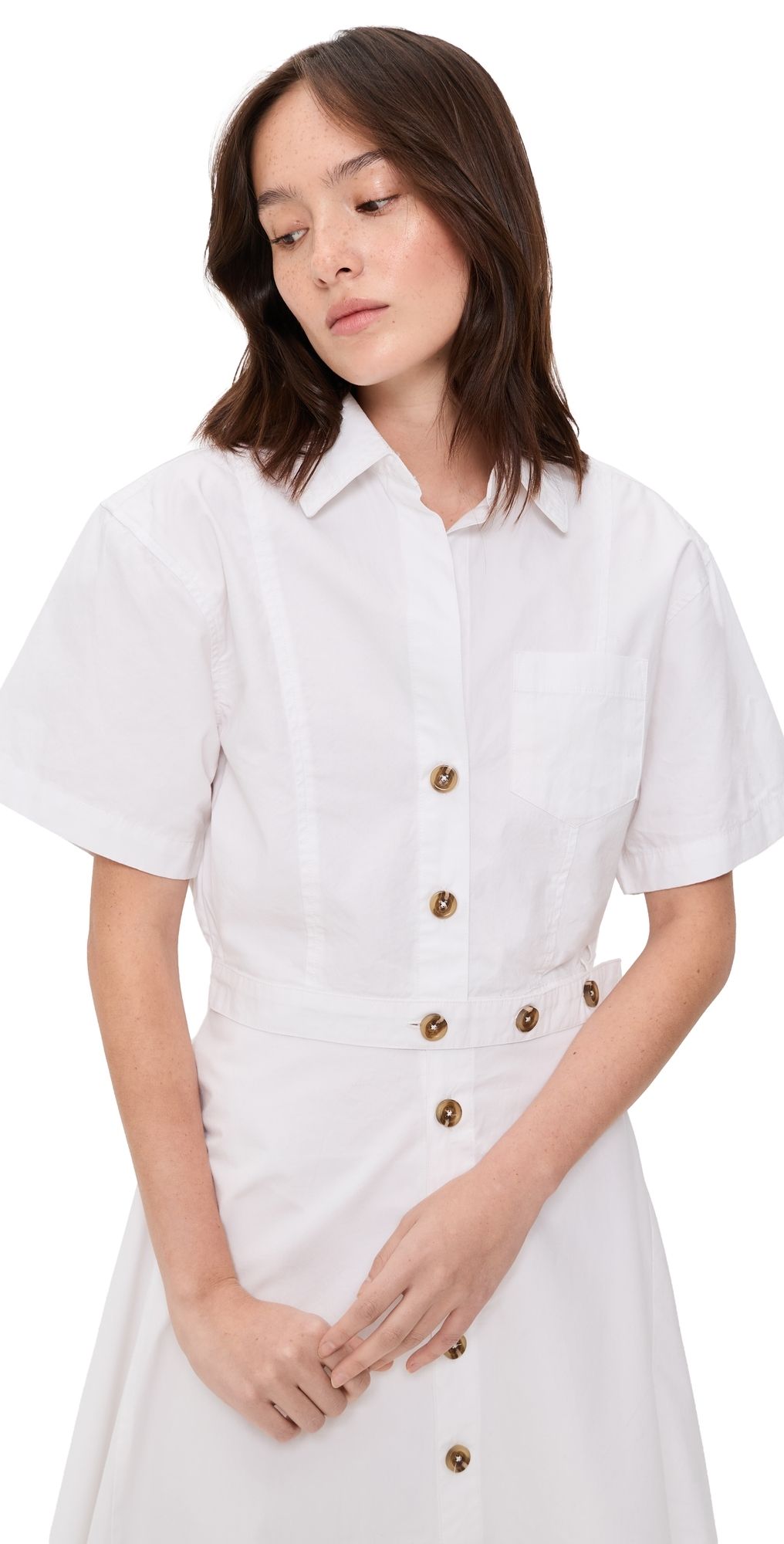 DL1961 Myla Top White Poplin M