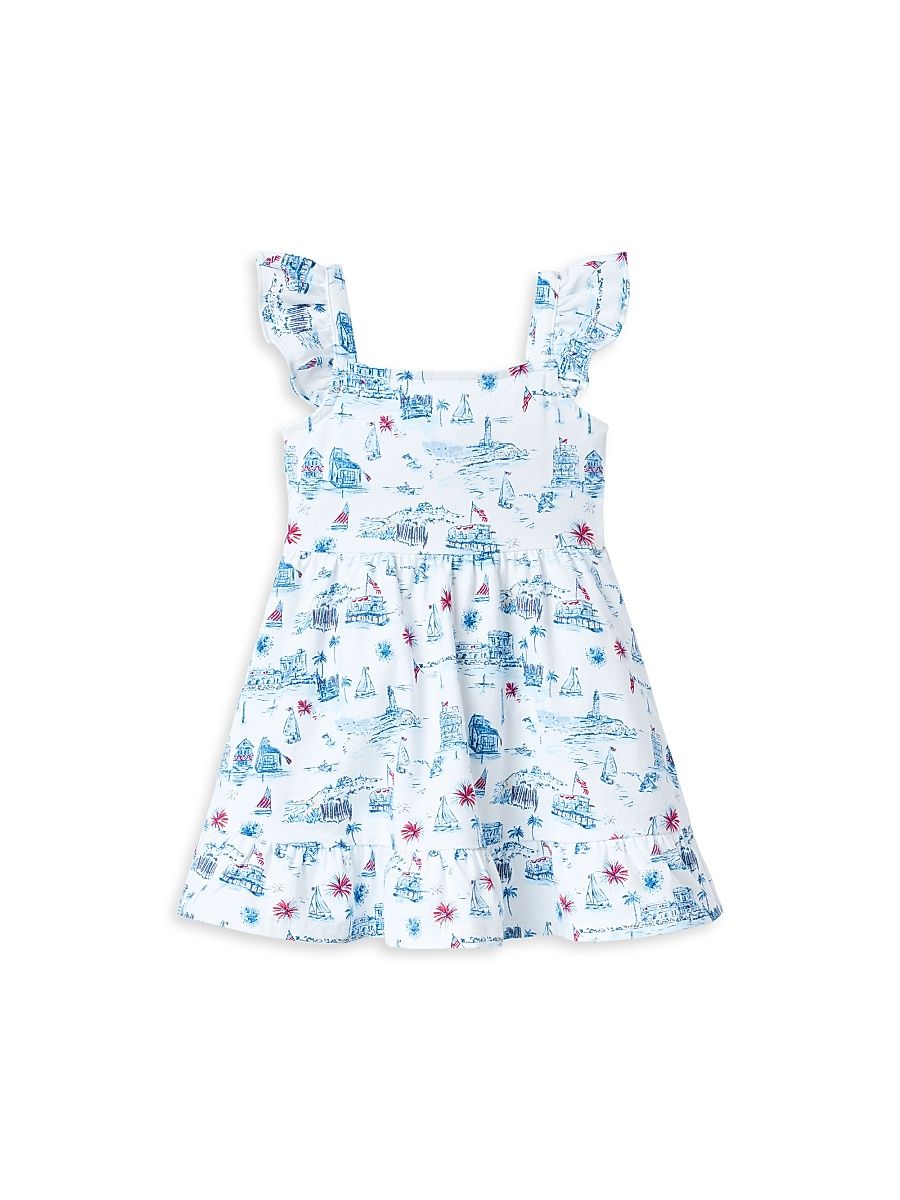 Little Girl's & Girl's The Americana Toile Dress - Size 12