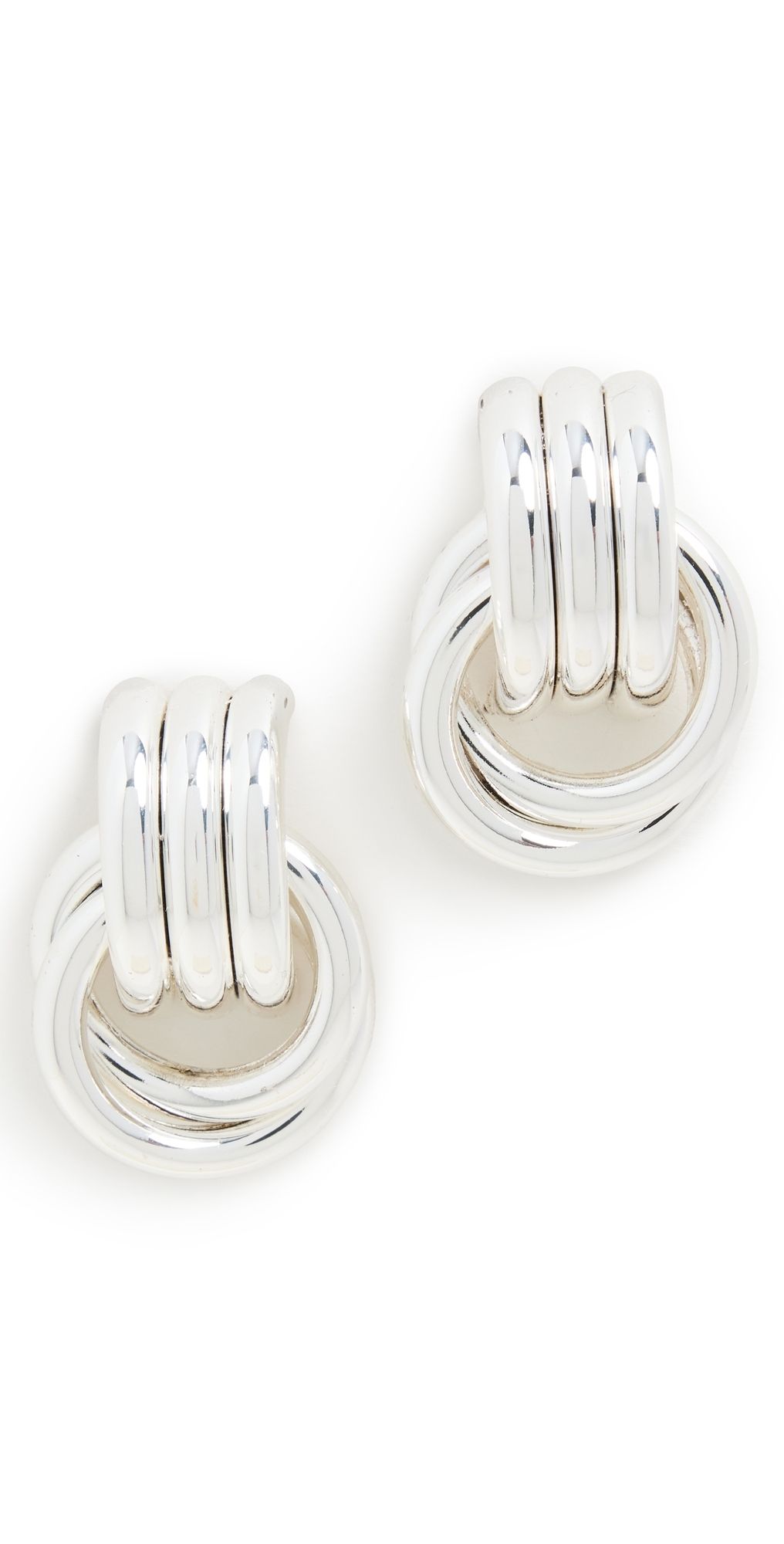 Heaven Mayhem Mini Knot Earrings Silver One Size