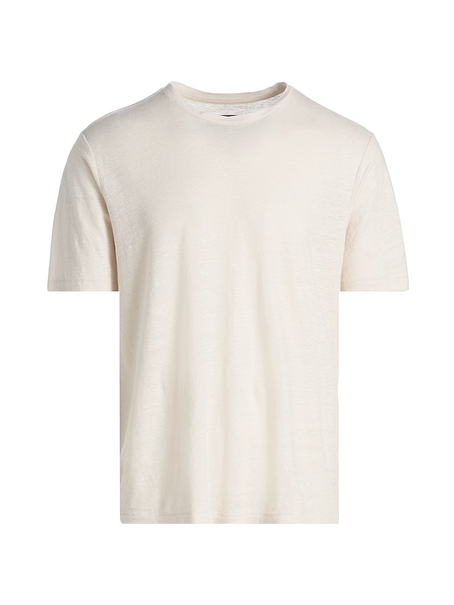 Men's Classic Linen T-Shirt - Pale Taupe - Size XXL