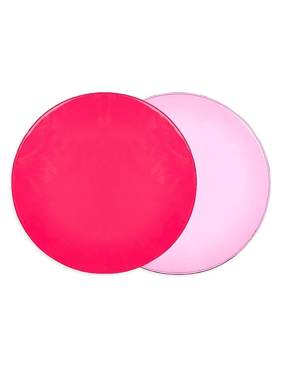 Patent Reversible Placemats Set of 4 - Pink