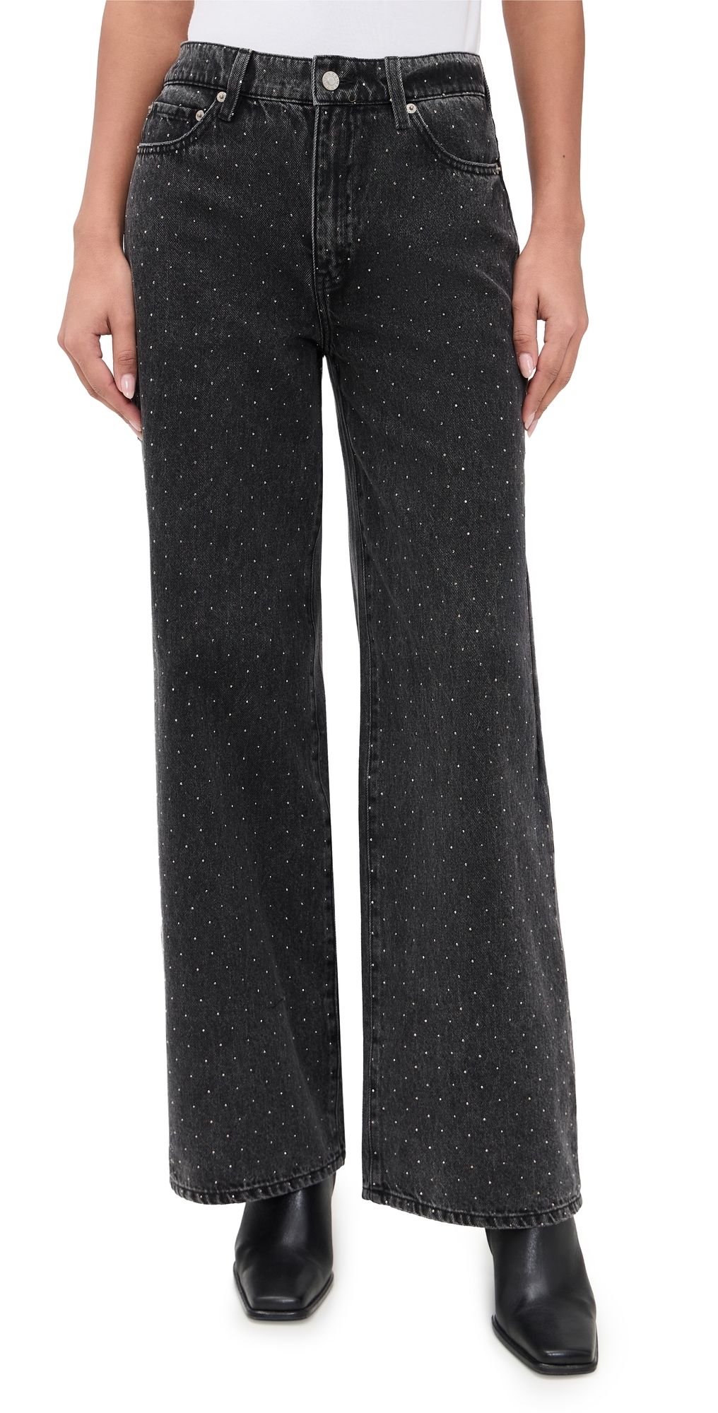 DAZE The Wanderer High Rise Wide Leg Jeans Starlit Night 26
