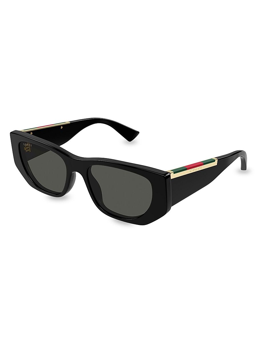 Women's Subtle Web 53MM Geometric Sunglasses - Black