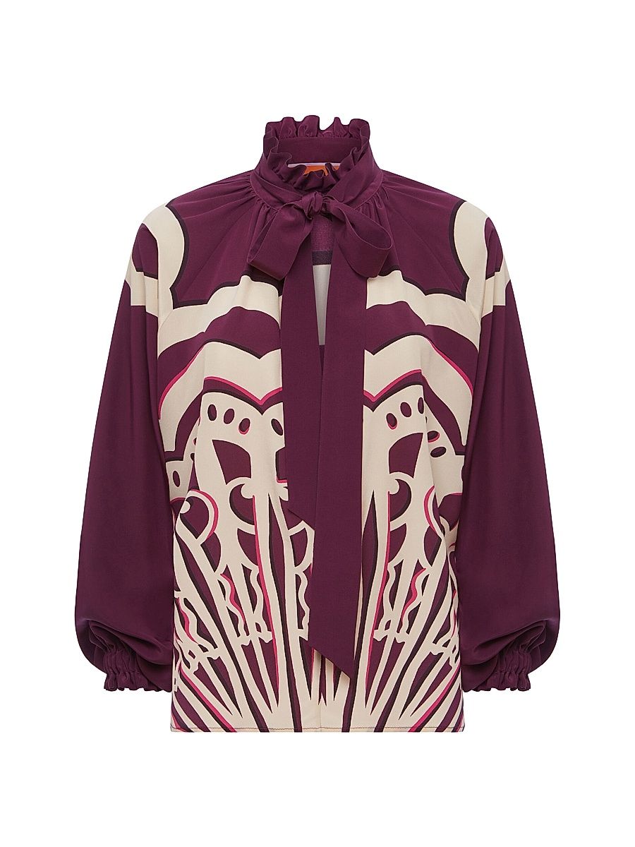 Women's Cerere Blouse - Fans Place Purple - Size XS