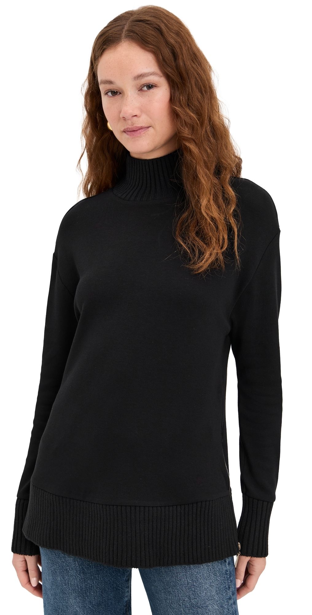 Z Supply Sable Rib Sweatshirt Black XS
