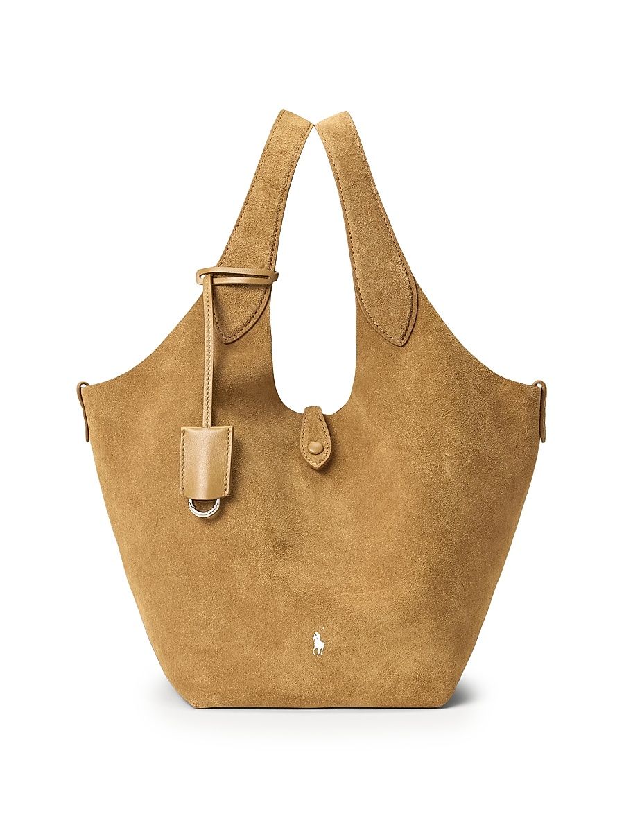 Women's Play Medium Suede Tote - Caramel