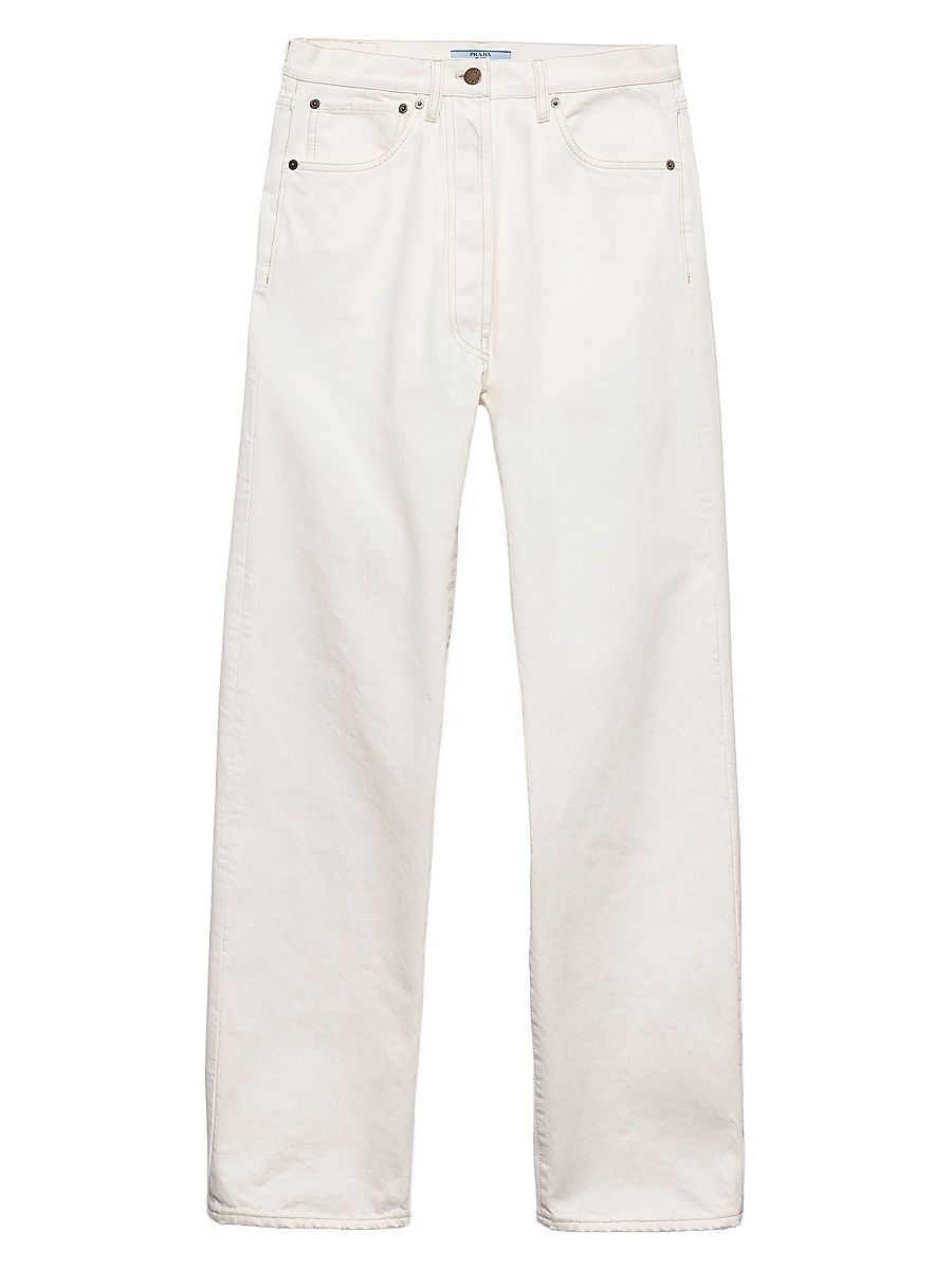 Women's Old Denim Five-Pocket Jeans - White - Size 28