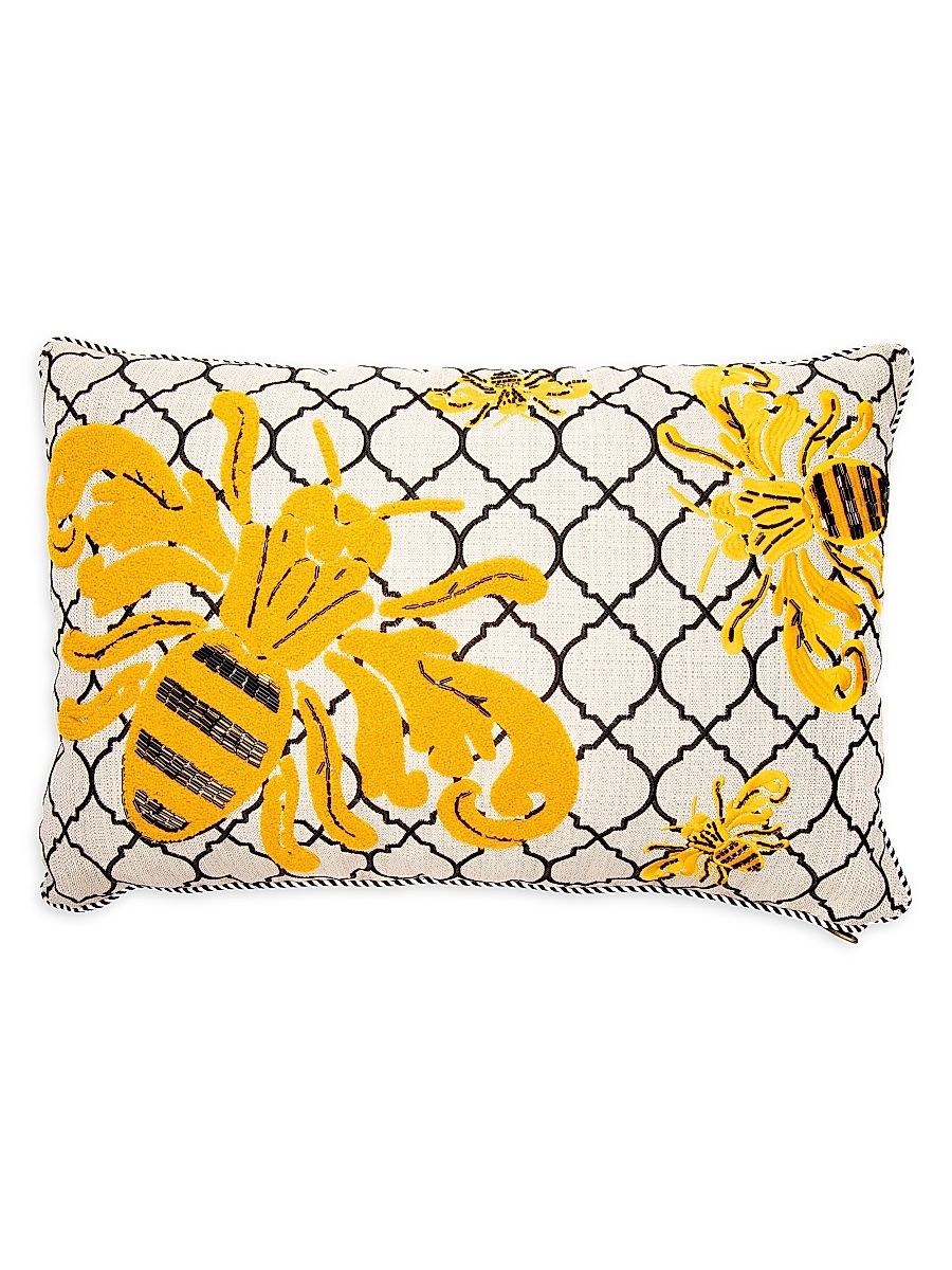 Queen Bee Outdoor Lumbar Pillow