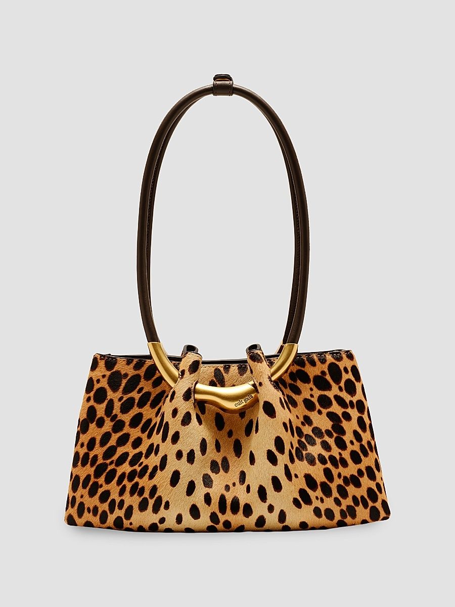 Women's Asa Cheetah Print Hair-On-Hide Shoulder Bag - Cheetah