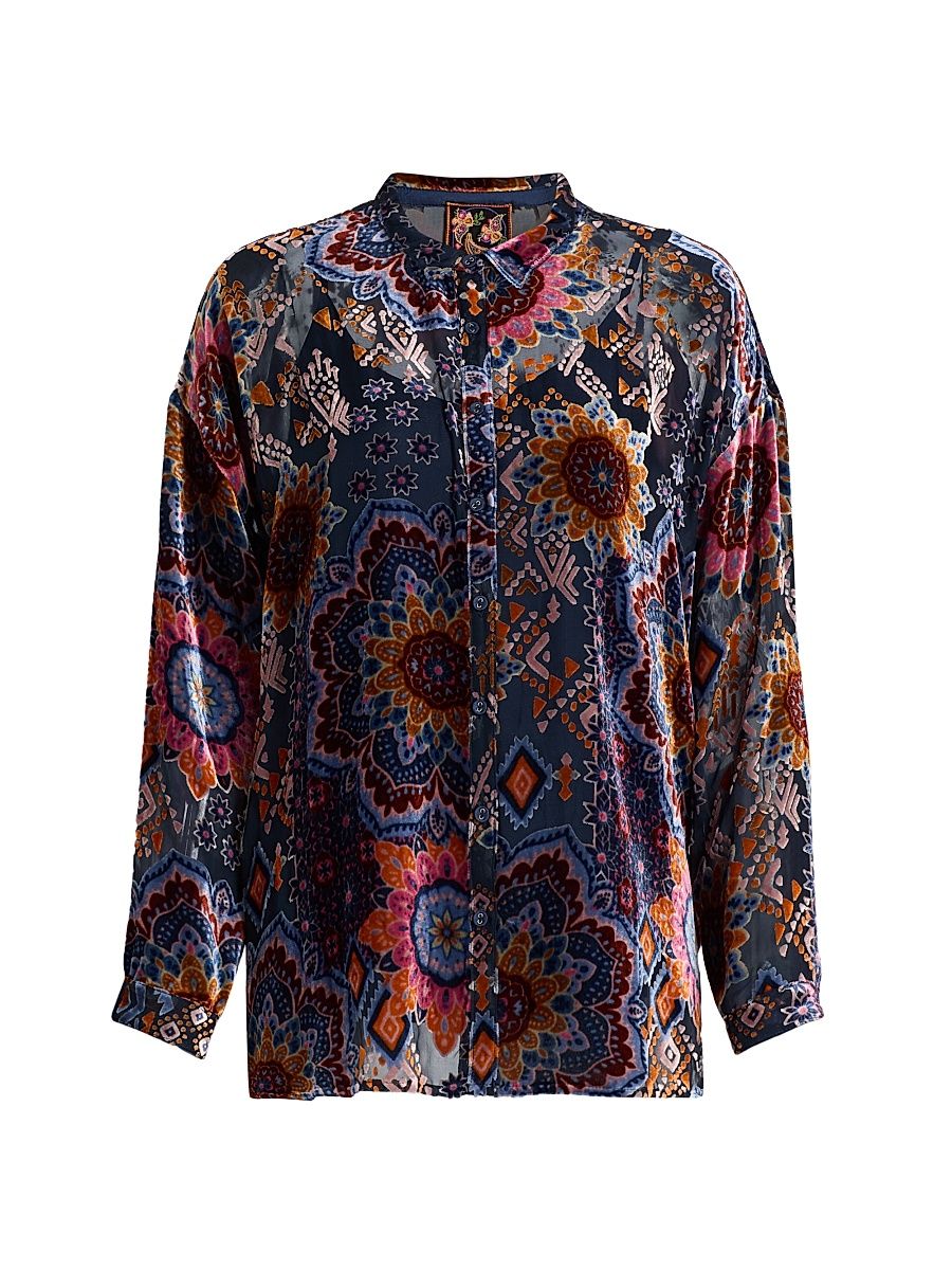 Women's Audrey Sisi Burnout Oversized Shirt - Sisi - Size 26