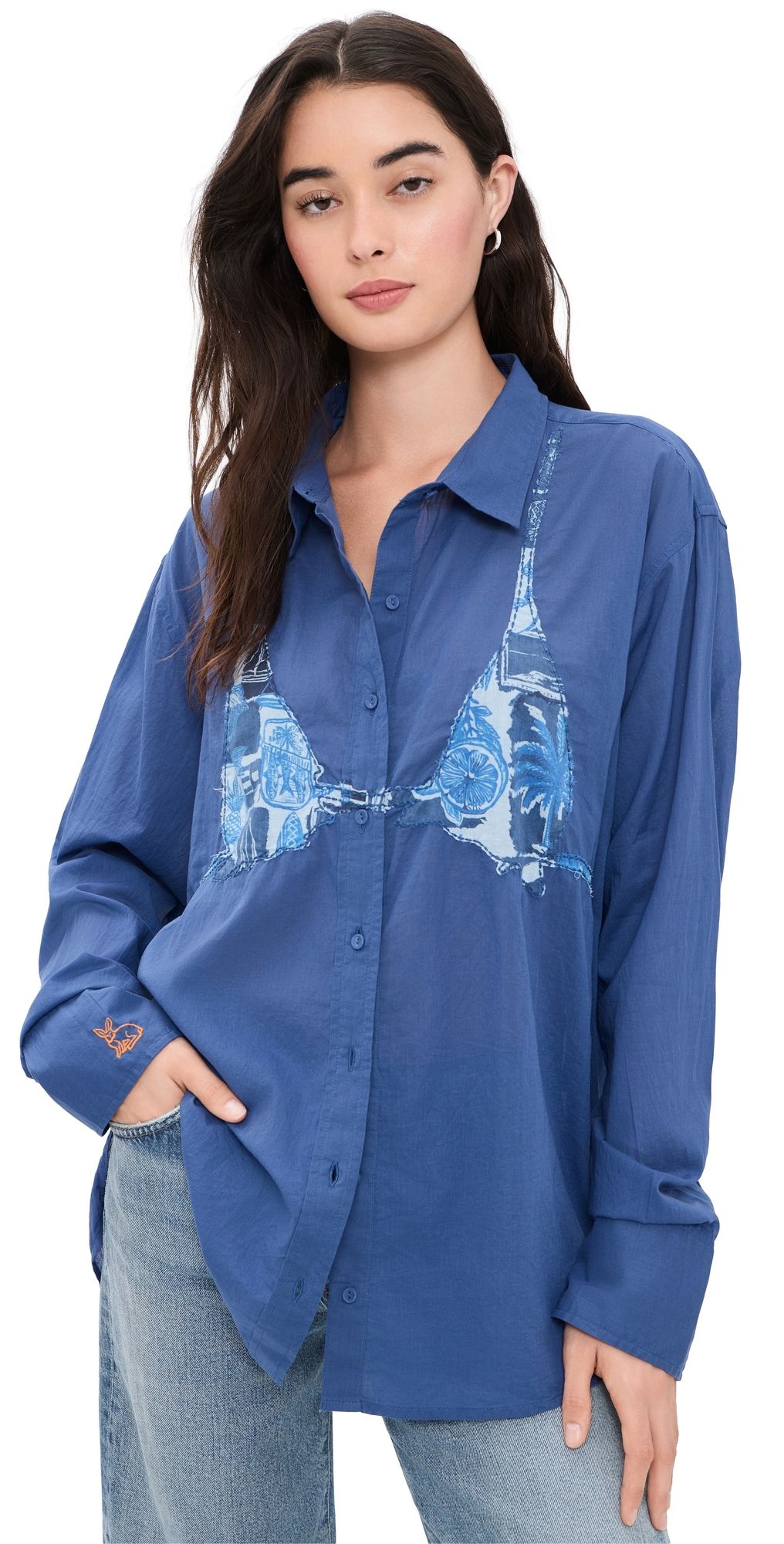 Coniglio Palm Beach Business Casual Button Down Shirt Seaside Florida Coast One Size