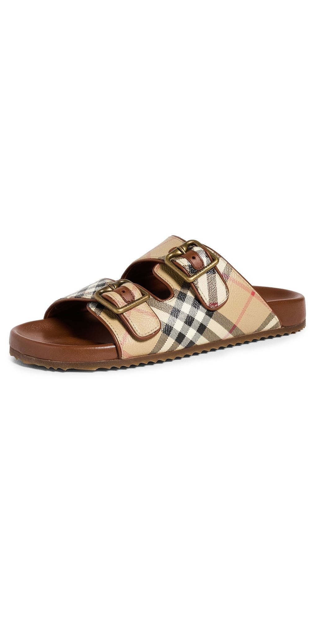 Burberry Urchin Checkered Sandals Archive Beige Ip Check 36